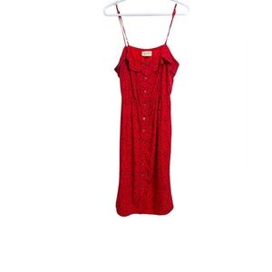 H&M Lightweight Summer Dress w Adjustable Straps & Front Buttons